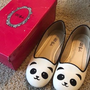 Panda flats for girls